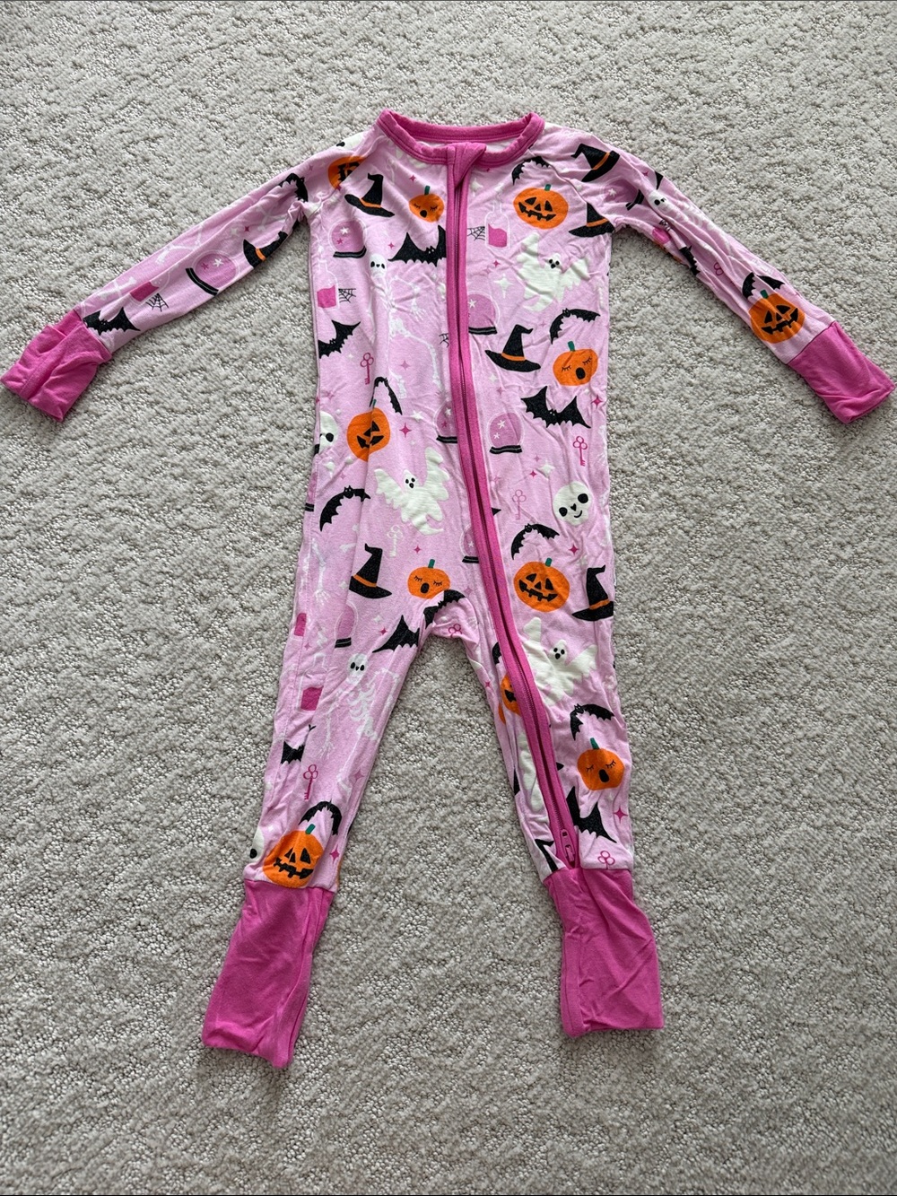Little Sleepies Pink Glowing Ghouls Zippy